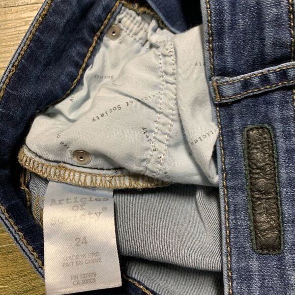 Anthropologie Articles of Society Heather High Rise Skinny Denim Jean 24 - Picture 8 of 8